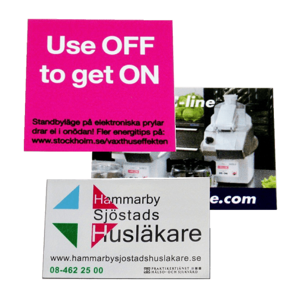 Kylskåpsmagnet Mjuk rakskuren
