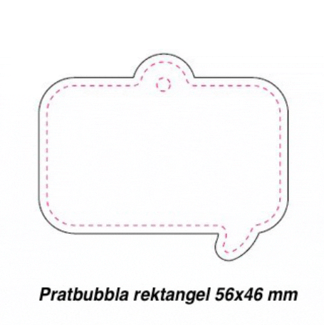 Pratbubbla rektangel 56x46